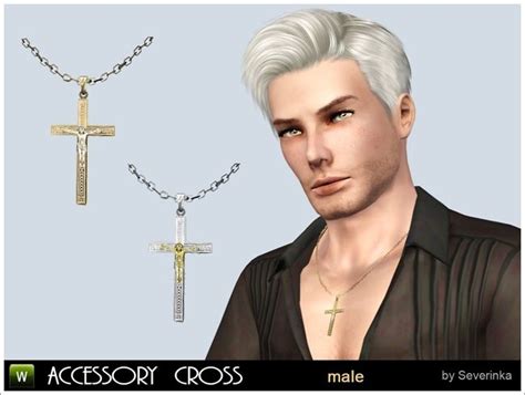 Cross Necklace By Severinka Sims 3 Downloads Cc Caboodle Cross