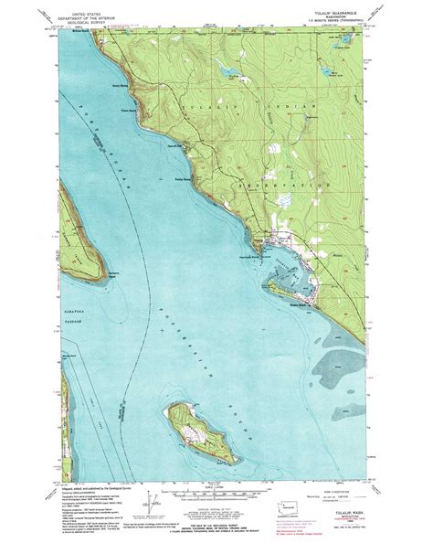 Tulalip Topographic Map 124000 Scale Washington