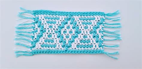 Mosaic Mug Rug Crochet Pattern Ribblr