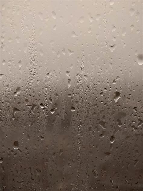 Rain On Window Blur Droplets Drops On Window Fog Rain Drops Smog
