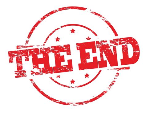 The End Ending Grunge Finale Vector Ending Grunge Finale Png And