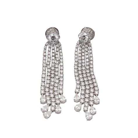 Graff Jasmine Diamond Cascade Drop Earrings Earrings Jewellery