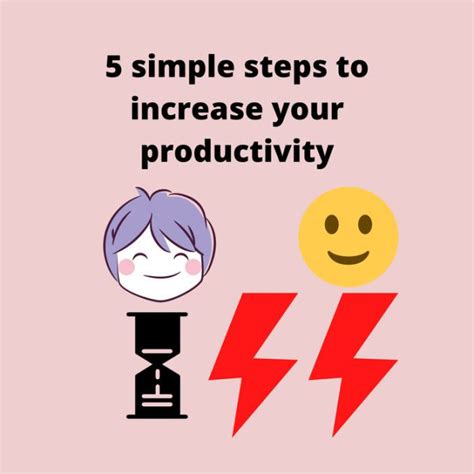 5 Simple Steps To Increase Your Productivity Simple Steps To 10x Your