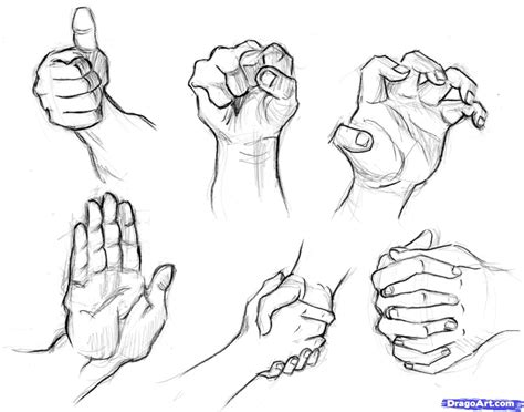 How To Draw Realistic Hands Draw Hands Step By Step Hands People FREE Online Drawing