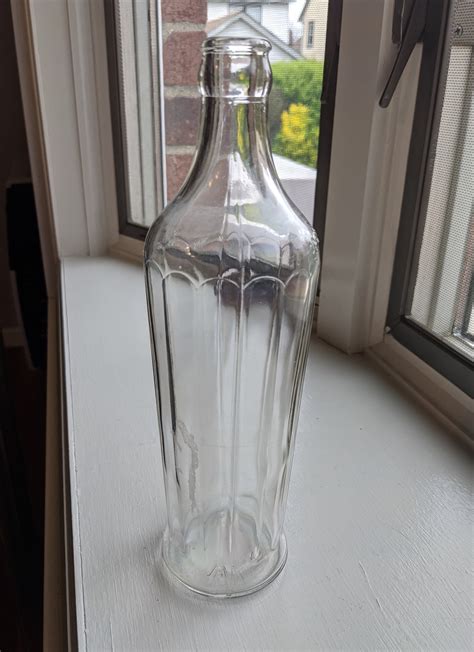 Vintage Clear Pint Bottle Hazel Atlas Glass Very Etsy