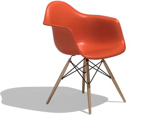 Eames® Molded Plastic Armchair With Dowel Base Hive Eames Molded