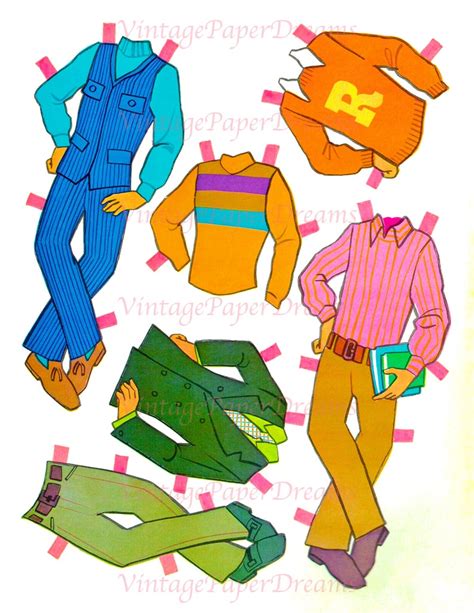 Vintage Paper Doll Printable Pdf Sabrina The Archies Paper Dolls 70s
