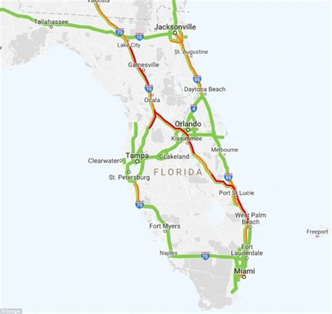 Highway Map Of Florida United States Map