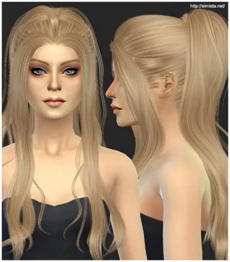 Simista Newsea`s Mermaid Hairstyle Retexture Sims 4 Hairs