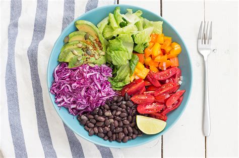 Vegan Burrito Bowl With 2 Dressings Lazy Cat Kitchen