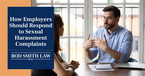 How Employers Should Respond To Sexual Harassment Complaints