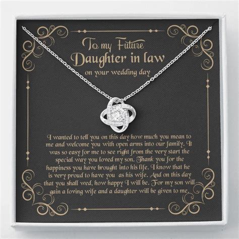 Daughter In Law Necklace To My Daughter In Law T For Daughter In