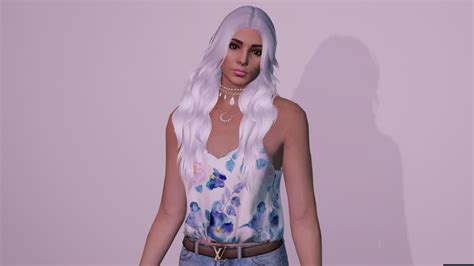 Long Wavy Hairstyle For Mp Female Gta5