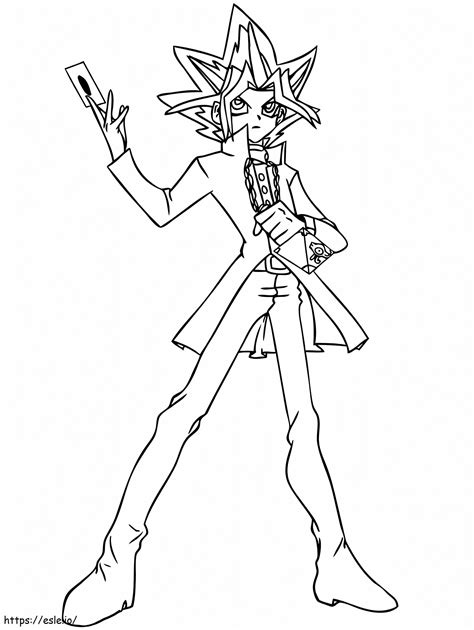 Yugi Muto 6 770x1024 Para Colorir