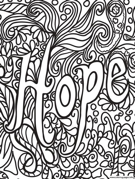 Best Images Of Art Therapy Printables Hope Printable Coloring Pages