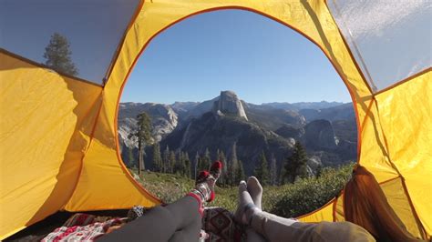 Camping In The Yosemite Valley At Yosemite National Park California