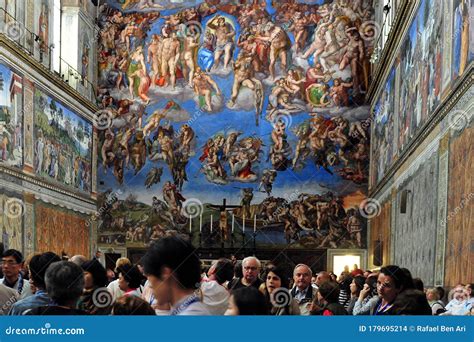 The Sistine Chapel Ceiling Of Michelangelo At The Vatican Museums