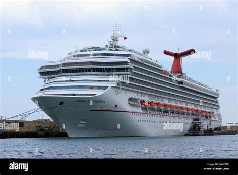 Galveston Texas Usa June 9 2018 Carnival Freedom Cruise Liner
