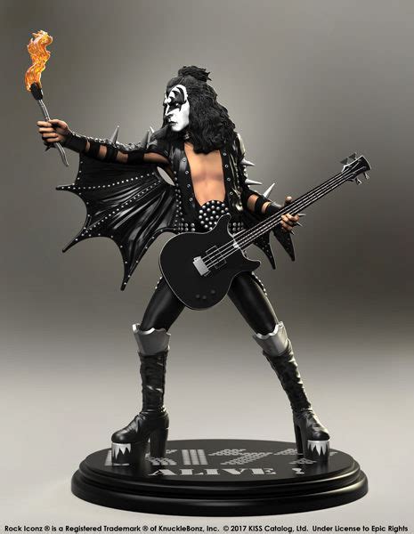 Kiss Figure Knucklebonz Rock Iconz Statue Alive Gene Simmons