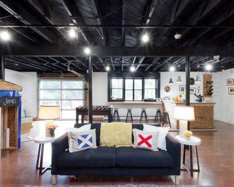 Also, it makes low ceilings feel taller. Black Ceiling | Houzz