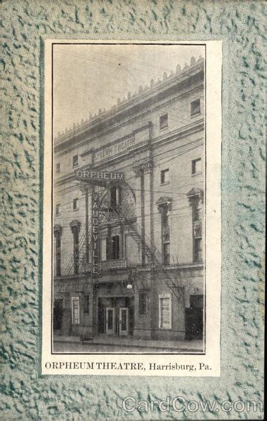 View Of Orpheum Theatre Harrisburg Pa Postcard