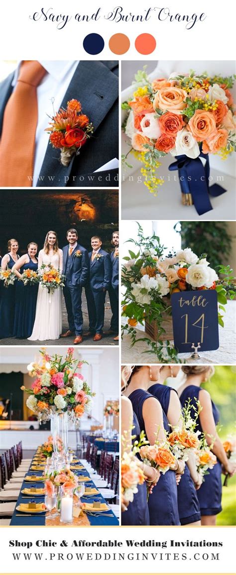Top 15 Fall Wedding Color Combos And Trends For 2021 Orange Wedding