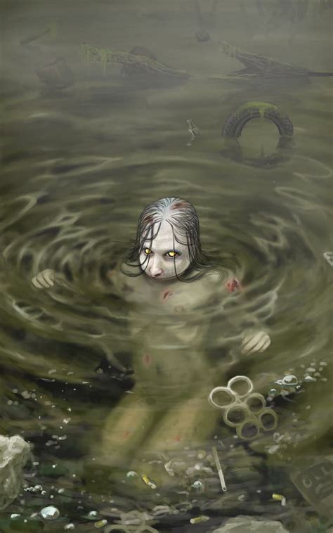 Polluted Naiad Water Nymph Art Scary Art Horror Art