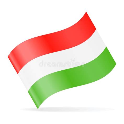 Hungary Flag Vector Square Icon Stock Illustration Illustration Of