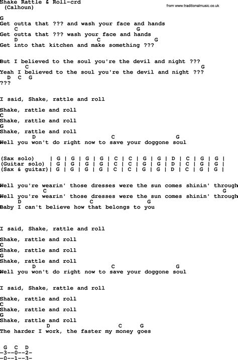 Bruce Springsteen Song Shake Rattle And Roll Lyrics And Chords