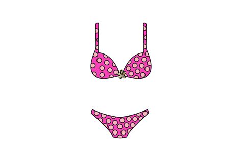 Pink Polka Dot Bikini Graphic By Infonatastudio · Creative Fabrica
