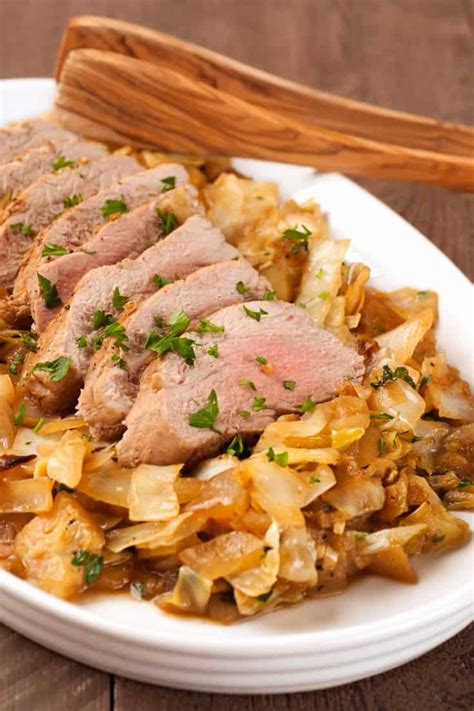 Braised Pork Tenderloin With Cabbage And Apples Recipe