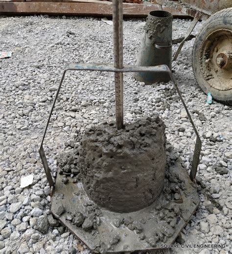 Slump Cone Test Of Concrete T Square Civil Engineering