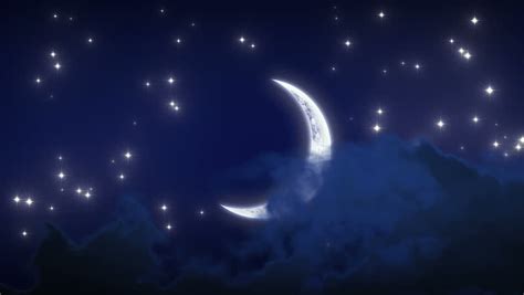Eid al fitr text with beautiful moon and stars. Beautiful New Moon with Stars Stock Footage Video (100% Royalty-free) 2928358 | Shutterstock