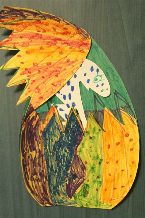 Paper Dinosaur Egg Kids Craft Tutorial