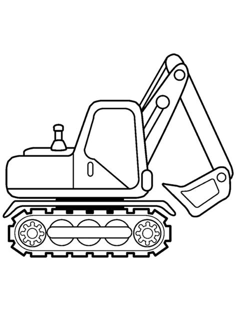 Coloring Pages Printable Excavator Coloring Pages For Kids