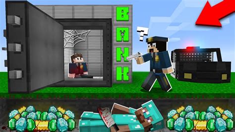 What Happened In This Bank 5 Minutes Ago Heist In Minecraft Noob Vs