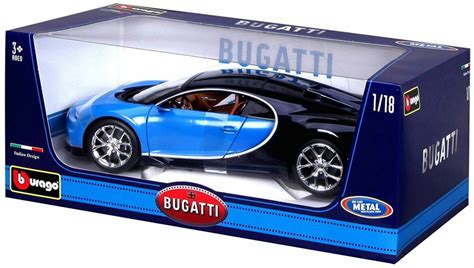 Bugatti Chiron Bleu Bburago Maisto France Deluxe Racing