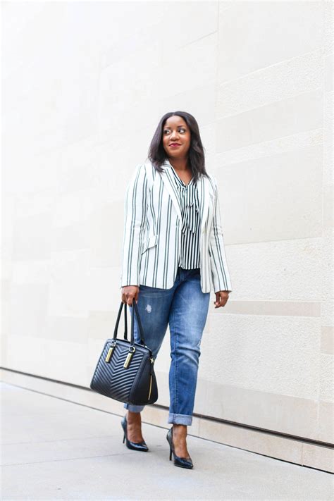 striped blazer striped blouse 1 queen of sleeves