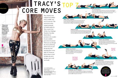 tracy anderson core workout tracy anderson workout tracey anderson workouts workout