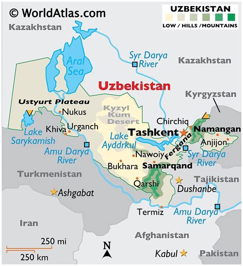 Uzbekistan Maps And Facts World Atlas