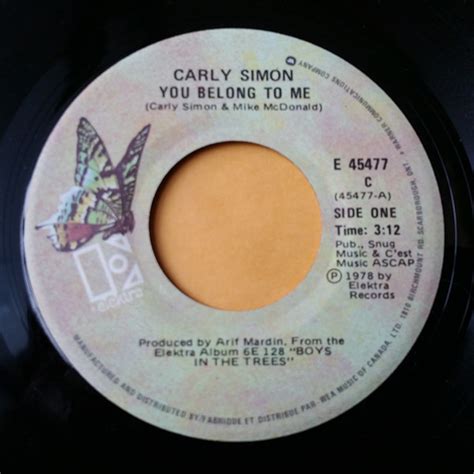 Carly Simon You Belong To Me 1978 Vinyl Discogs