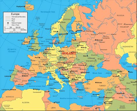 Морская и сухопутная граница польши и россии. Где находится Польша на карте мира