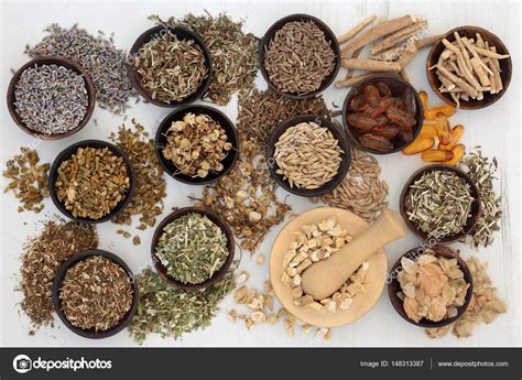 Calming And Sleeping Herb Selection Stock Photo By ©marilyna 148313387