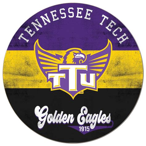 Tennessee Tech Golden Eagles 20 X 20 Retro Logo Circle Sign