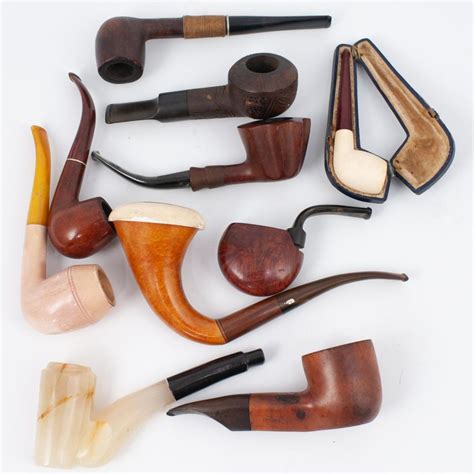 Sold At Auction 10 Vintage Tobacco Pipes