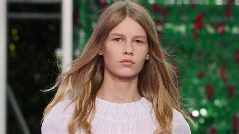 Outrage As 14 Year Old Dior Model Sofia Mechetner Wears Sheer Dress On