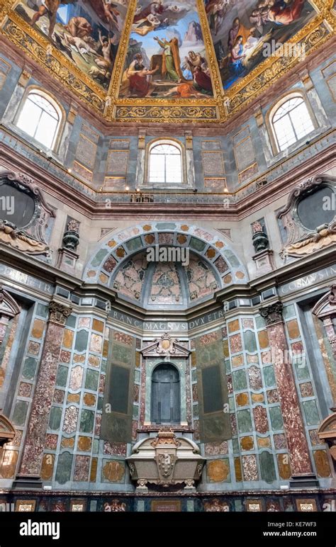 Interior Of The Cappelle Medicee Church Of San Lorenzo Florence