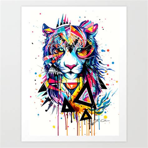 Art Print Tiger Etsy