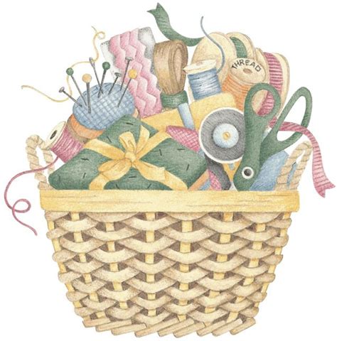 Sewing Basket Clipart