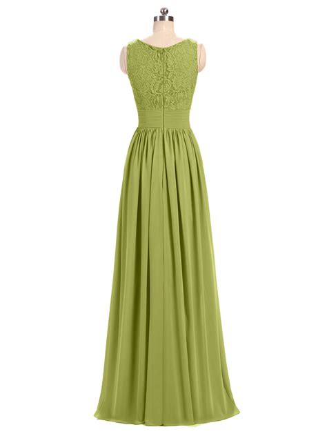 Adalyn V Neck Chiffon And Lace Maxi Bridesmaid Gown Clover Babaroni Babaronicom